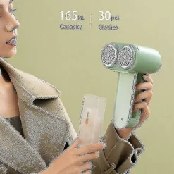 New Professionell Elektrisk Noppborttagare Dubbelhuvud Tygrakapparat 3 Hastigheter Uppladdningsbar Tröjrakapparat För Kläder Möbler Guanguan