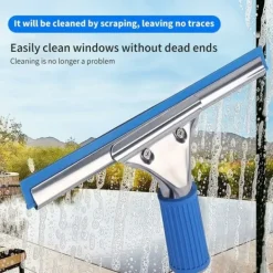 Sale Galaxy Professionell fönsterraka, fönsterskrapa, duschskrapa i silikon, golvskrapa med handtag, gummiskrapa, fönsterskrapa med blad 35 cm