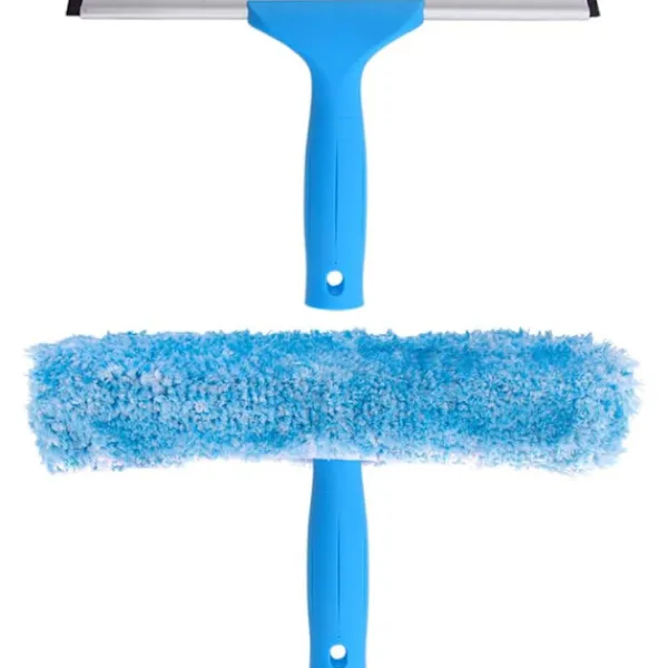 Hot Professionell Fönsterraka med Mikrofiberborste, Bredd 25 cm