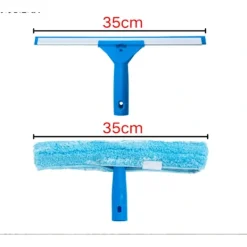 Sale Professionell Fönsterrengöring Set - Skrapa och Mikrofiber Fönsterputsare, 35 cm
