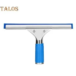 Discount Professionell fönsterskrapa med gummiläpp, långt handtag, badrumsdusch, fönstertorkare, glasrengöringsverktyg_Särskilda gåvor 25cm blue