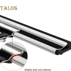 Discount Professionell fönsterskrapa med gummiläpp, långt handtag, badrumsdusch, fönstertorkare, glasrengöringsverktyg_Särskilda gåvor 25cm blue