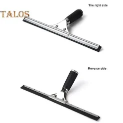 Discount Professionell fönsterskrapa med gummiläpp, långt handtag, badrumsdusch, fönstertorkare, glasrengöringsverktyg_Särskilda gåvor 25cm blue