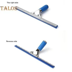 Discount Professionell fönsterskrapa med gummiläpp, långt handtag, badrumsdusch, fönstertorkare, glasrengöringsverktyg_Särskilda gåvor 25cm blue