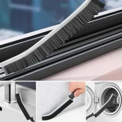 Hot Professionell fönsterspår- och spårborste rengöringsborste spårskrubber med 7-delat verktyg djup fönsterspårrengörare