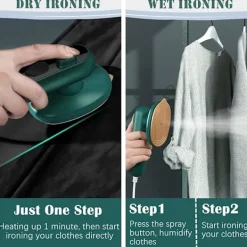 Discount Professionell mikroångstrykjärn, bärbart ångstrykjärn, reseångstrykjärn