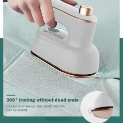 Outlet Professionell Mini Ångstrykjärn Handhållen Portabel Klädstrykjärn Torr & Våt Dubbel Klädtygsstrykjärn