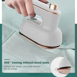 New Professionell mini ångstrykjärn Handhållen bärbar plaggångare torr våt dubbla kläder tyg strykmaskin