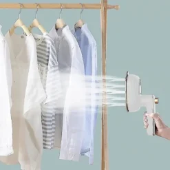 New Professionell mini ångstrykjärn Handhållen bärbar plaggångare torr våt dubbla kläder tyg strykmaskin
