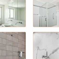 Sale Professionell skrapa i rostfritt stål med 25 cm blad för kök, fönster, badrum, bil