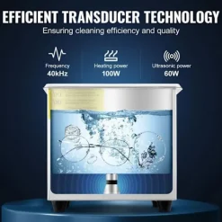 New DUOKU Professionell Ultrasonisk Tvättmaskin--0.3L-Smyckstvätt med Digital Timer Värme-Rostfritt Stål-40kHz