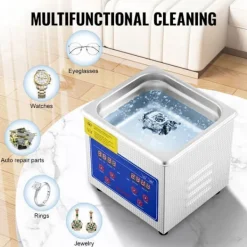 New DUOKU Professionell Ultrasonisk Tvättmaskin--0.3L-Smyckstvätt med Digital Timer Värme-Rostfritt Stål-40kHz