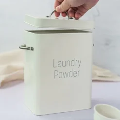 Best Pulver tvättmedel behållare med skopa, tvättmedel hink 4L