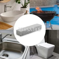 New Pumice Sten för Toalettstädning, Pimpstenar för att Ta Bort Vattenringar Fläckar på Toalettstolar, Paket med 6