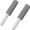 Clearance Pumicesvamp för rengöring 2 toalettstädningspumicesvamp med handtag 13,5 × 3,7 × 3,7 cm