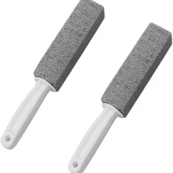Clearance Pumicesvamp för rengöring 2 toalettstädningspumicesvamp med handtag 13,5 × 3,7 × 3,7 cm