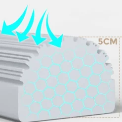 Online PVA Absorberande Svampmopp, Dubbelsidig Superabsorberande Teleskophandtag Golvrengörare + Ett Extra Svamphuvud