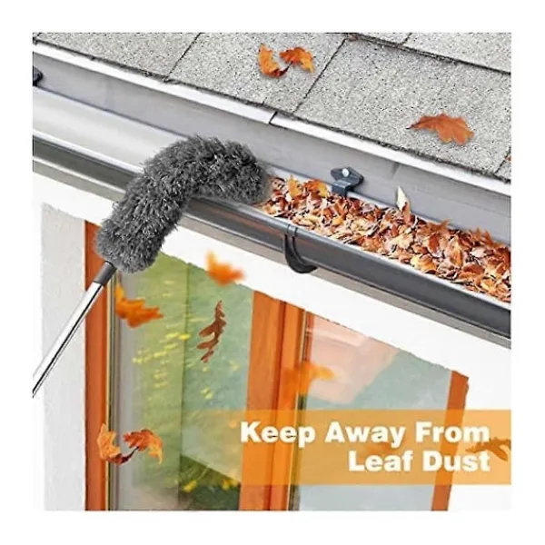 New QD Hängrännsrengöringsborste Takverktyg Med Teleskopisk Utdragbar Stång 2,5m Skyddsrengöringsverktyg Enkel Återanvändning