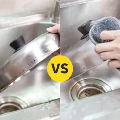 New QD-Disksvampar, 6 dubbelsidiga, icke-repor skrubbdukar, den antibakteriella mikrofibersvampen i köket rengör effektivt allt