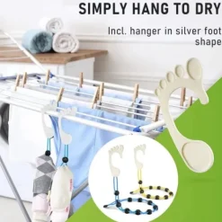 Discount QD-Strumporganisator Strumpor för tvättmaskin och torktumlare Strumphållare för tvätt Torkning och efterbehandling av strumpor blå