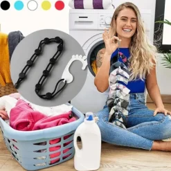 Discount QD-Strumporganisator Strumpor för tvättmaskin och torktumlare Strumphållare för tvätt Torkning och efterbehandling av strumpor blå