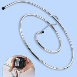 Online QU/2 st torkställ för kläder Rostfritt stål tvätthållare Spiralhängare för filtar, lakan, gardiner (silver)