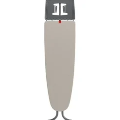 Best RAYEN 6141.01 Premium Strykbräda med Stöd för Strykjärn och Klädhängare, Metall, Gråbeige, 120,5 x 41 cm Grisbeige