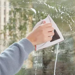 Hot Röd - 1 x Dubbelsidig Magnetisk Rengöringsborste 15-24mm, Fönster C