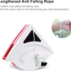 Hot Röd - 1 x Dubbelsidig Magnetisk Rengöringsborste 15-24mm, Fönster C