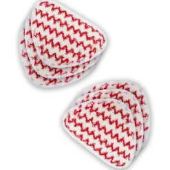 Discount (Röd) 6 st refilldukar, för ångmopp mikrofiberöverdrag - kompatibel med Vileda hot spray ångrengöringsmaskin, maskintvättbar