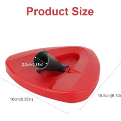 Clearance Röd Spin Mop Ersättningshuvud för Vileda Mopp, Triangel Spin