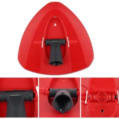 Clearance Röd Spin Mop Ersättningshuvud för Vileda Mopp, Triangel Spin