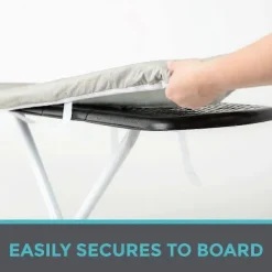 Online Reflekterande silikonöverdrag för strykbräda med två nylonband för att förhindra brännmärken och fläckar