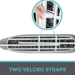 Online Reflekterande silikonöverdrag för strykbräda med två nylonband för att förhindra brännmärken och fläckar