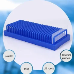 Online Rektangulär Typ Avrinningsställ för Objektglas Elektrofores Gel Glasplatta Torkställ Skolutbildning Laboratorium