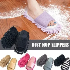 Sale Rengör tofflor för att torka av golvet med öppen tå, lata tofflor S Beige