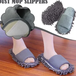 Sale Rengör tofflor för att torka av golvet med öppen tå, lata tofflor S Beige