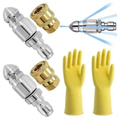 Best Rengörings- och Avloppsmunstycke, Högtrycksturbomunstycke, Avloppsrengöringsverktyg Högtrycksmunstycke 1/4i