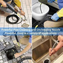 Best Rengörings- och Avloppsmunstycke, Högtrycksturbomunstycke, Avloppsrengöringsverktyg Högtrycksmunstycke 1/4i