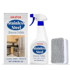 Rengörings- och poleringsspray för rostfritt stål är noggrant formulerad med natriumglukonat