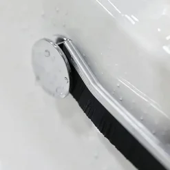 Hot Rengöringsborste för badrumssprickor, små fönsterdörrspår Spårspårrengöring skurborste, detaljrengörande skurborste (blandad (2 st))