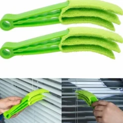 Best Rengöringsborste för persienner, jalusier och lameller - 2 kompakta hushållsborstar - Rengöringsborste för venetianska persienner - Rengöring