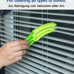 Best Rengöringsborste för persienner, jalusier och lameller - 2 kompakta hushållsborstar - Rengöringsborste för venetianska persienner - Rengöring