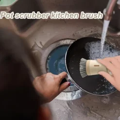 New Rengöringsborste för spisar, fläktar, diskhoar och köksredskap, portabel, robust material