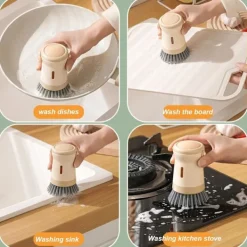 New Rengöringsborste för spisar, fläktar, diskhoar och köksredskap, portabel, robust material