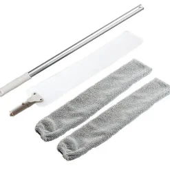 Discount Rengöringsborste för springor, Utdragbar dammvippa infällbar och tvättbar, Mikrofiberfjäderdamvippor återanvändbara för rengöringsborste för hem, sovrum och kök | Fyndiq