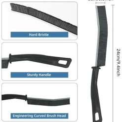 Rengöringsborste för springor 3 st, rengöringsverktyg för smala hörn i hem, kök, badrum och fönsterspår