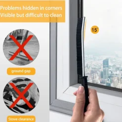 New Rengöringsborste för springor, 3-pack Badrum, Toalett, Kök, Fönsterdörrspår och Springor Djuprengöringsborste, Multifunktionellt Rengöringsverktyg för springor | Fyndiq