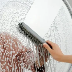 Discount Rengöringsborste Lätt att hålla En-delad design Multifunktionell 3 i 1 Köksrengöringsborste för fönster Sida_h（Vit）