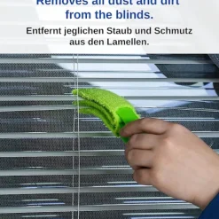 New Rengöringsborste, 2-pack, för persienner, rullgardiner och lameller, med mikrofiberhylsa